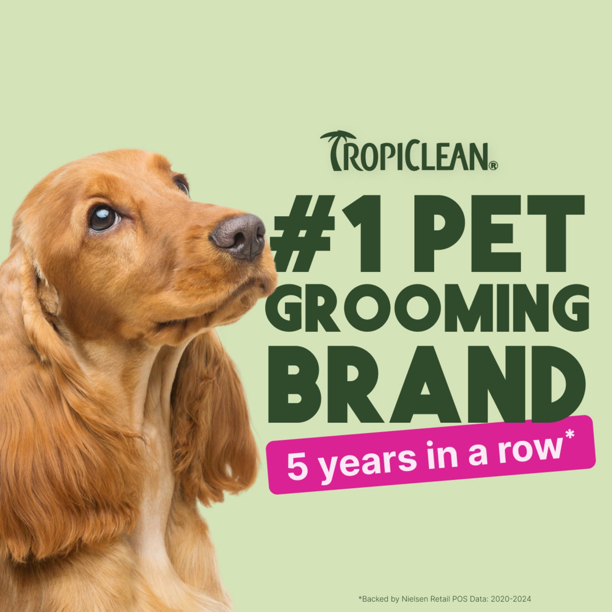 TropiClean toallitas limpieza patas mascotas, elimina suciedad rápidamente.