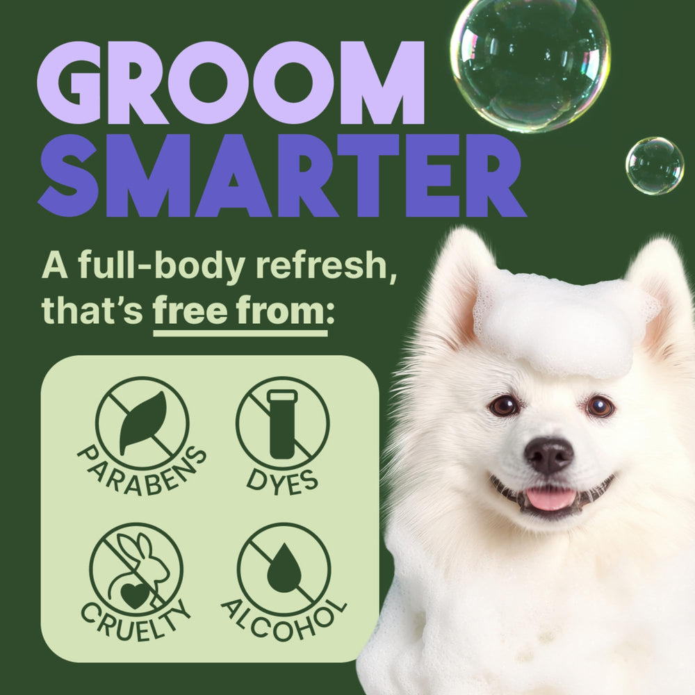 TropiClean Whitening Dog Shampoo puppy-safe label signals gentle formula for young dogs