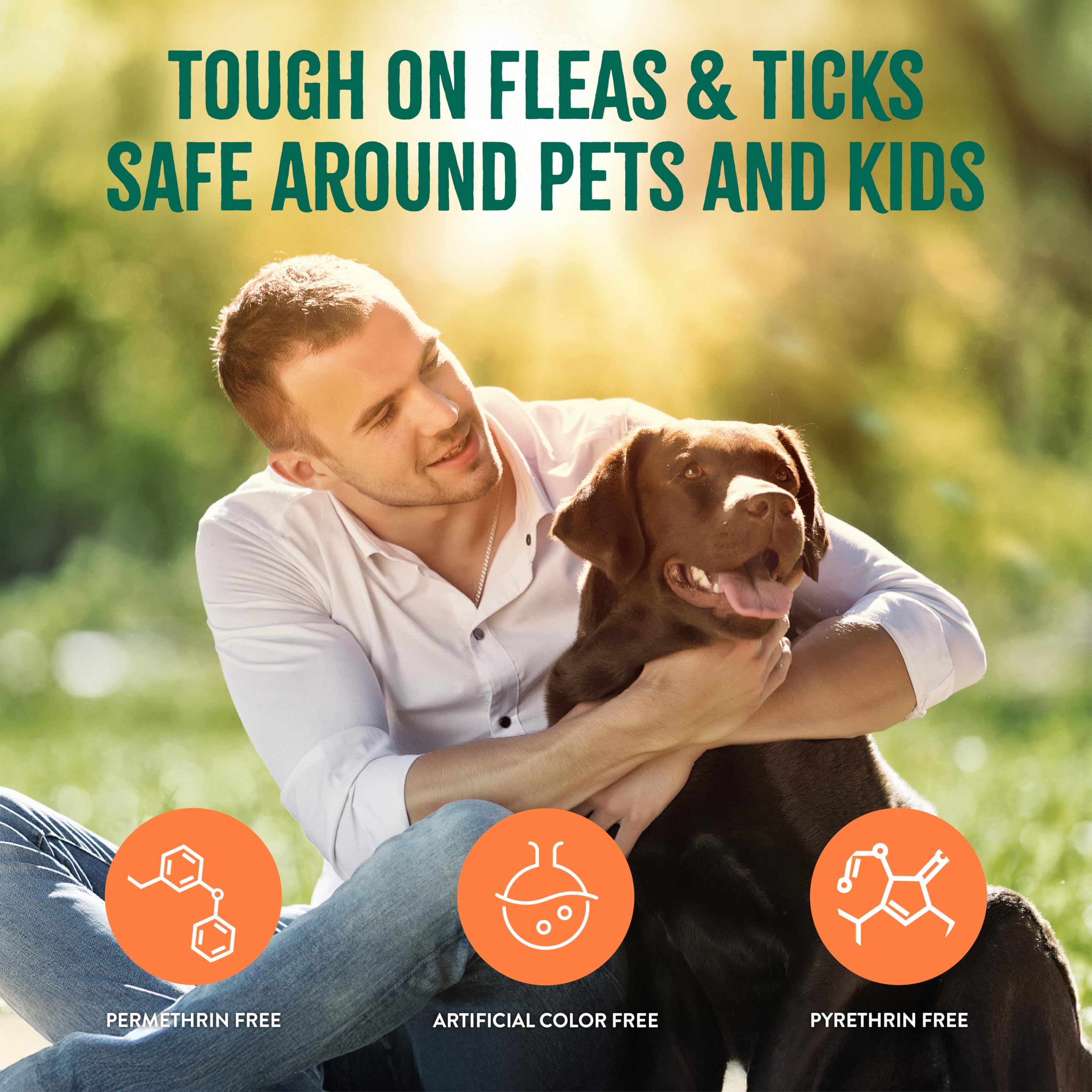 TropiClean yard and home spray used around pet spaces for added protection.
