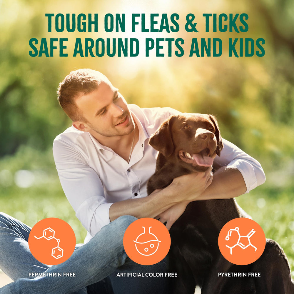 TropiClean yard and home spray used around pet spaces for added protection.