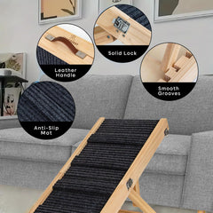 Tropiczest small dog ramp folded-compact-design fits narrow storage spaces