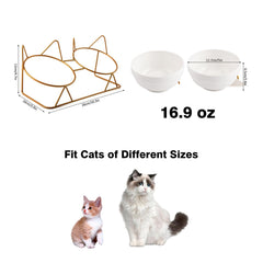 Trosetry cat ears on stand add playful charm while supporting posture.