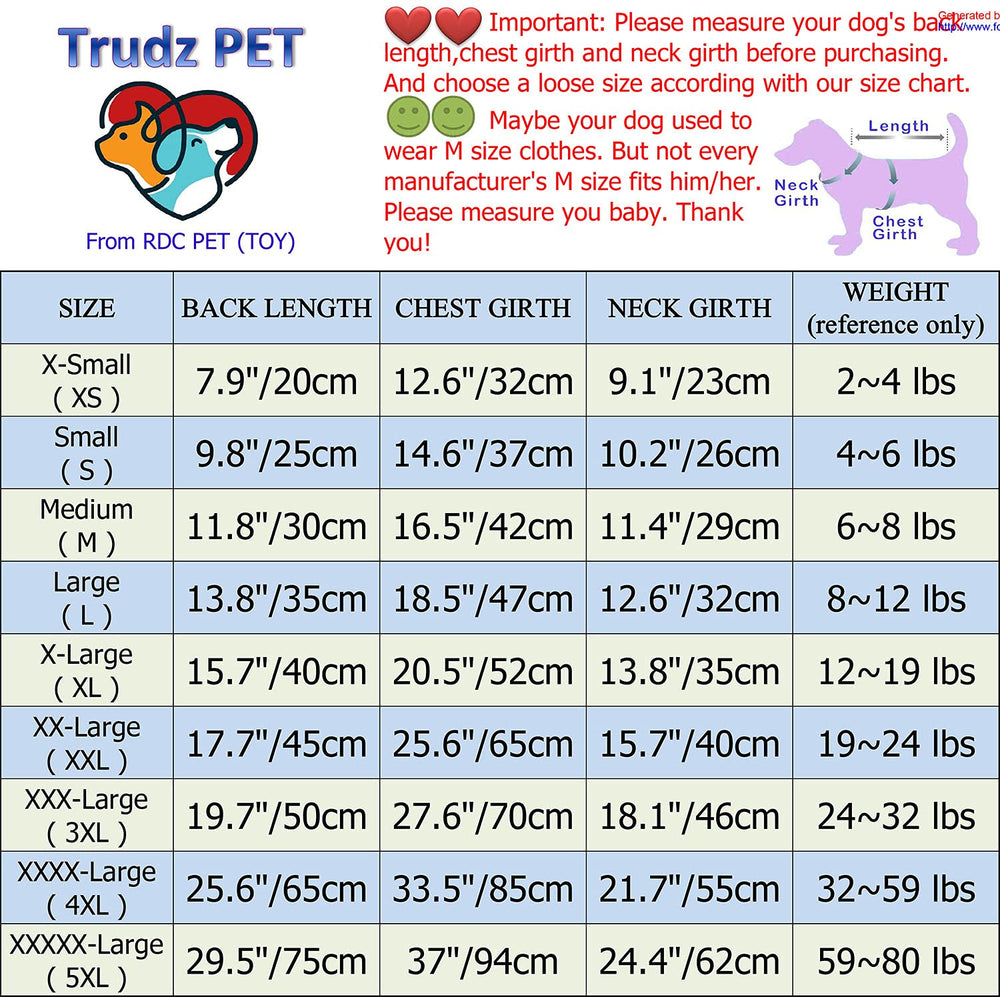Trudz PET Security Dog Hoodie back view shows durable stitching and fit