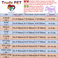 Trudz PET security dog hoodie back view highlights durable stitching and cozy fleece interior.