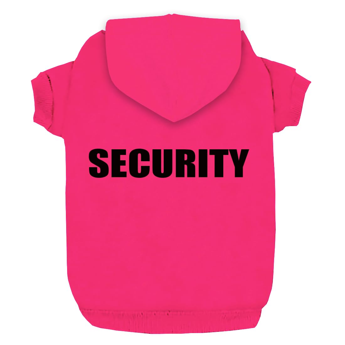 Trudz PET Security Dog Hoodie front view shows warm magenta fleece warmth