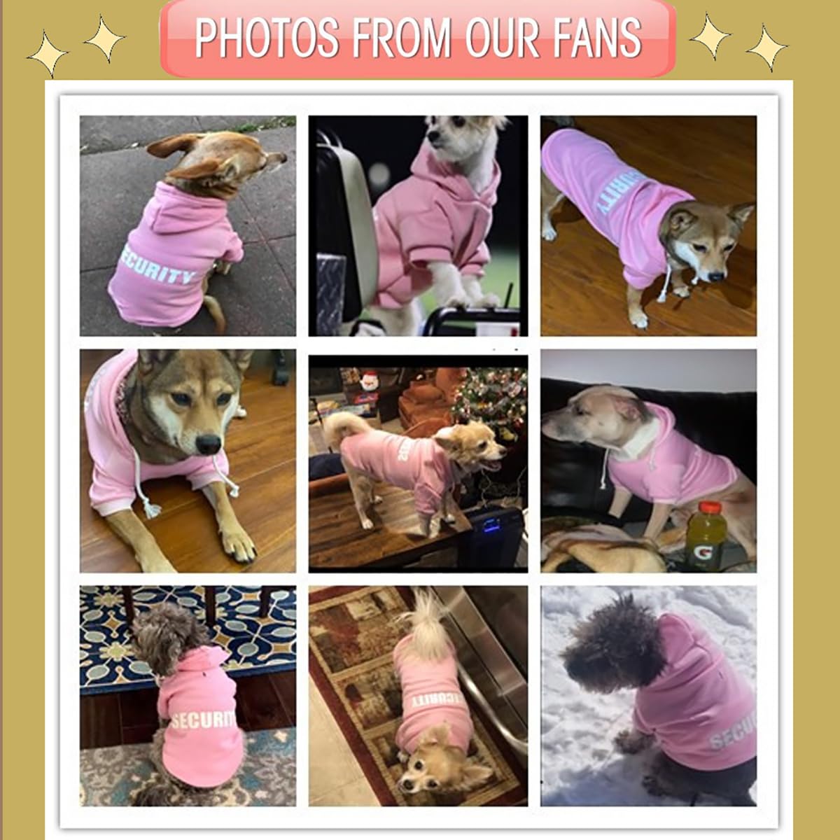 Trudz PET Security Dog Hoodie inner fleece texture feels plush inside