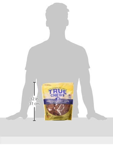 True Chews Premium Jerky Cuts real chicken pieces ready to portion for daily feeding.