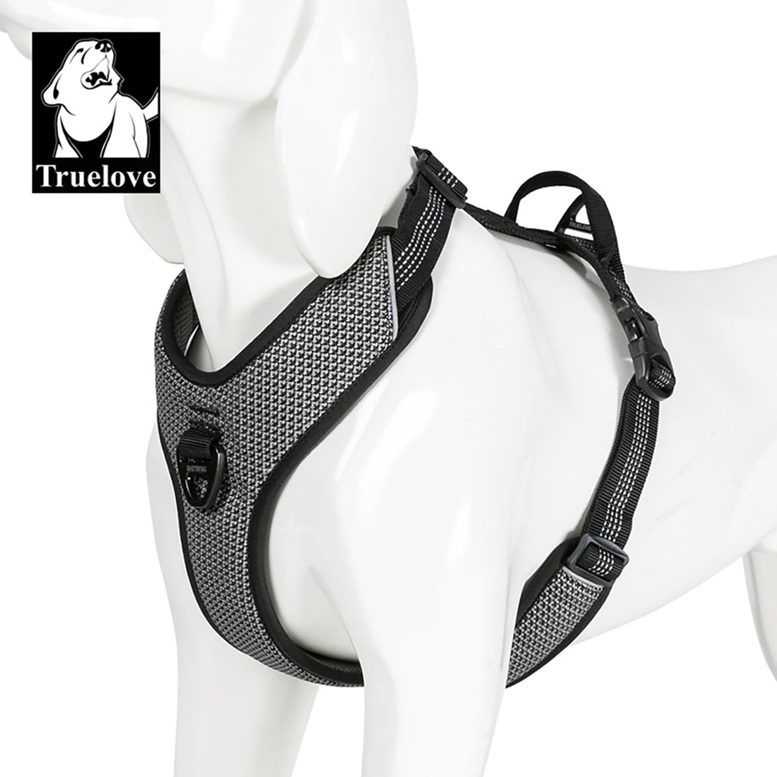 TRUE LOVE Outdoor Adventure II black harness sleek everyday look.