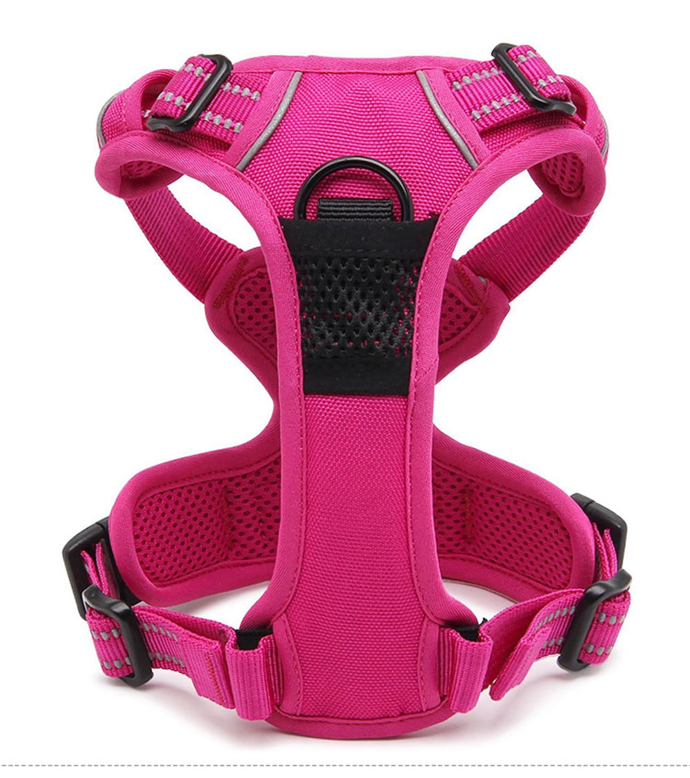 TRUE LOVE harness soft-padded chest-belly provides comfortable, rub-free wear.