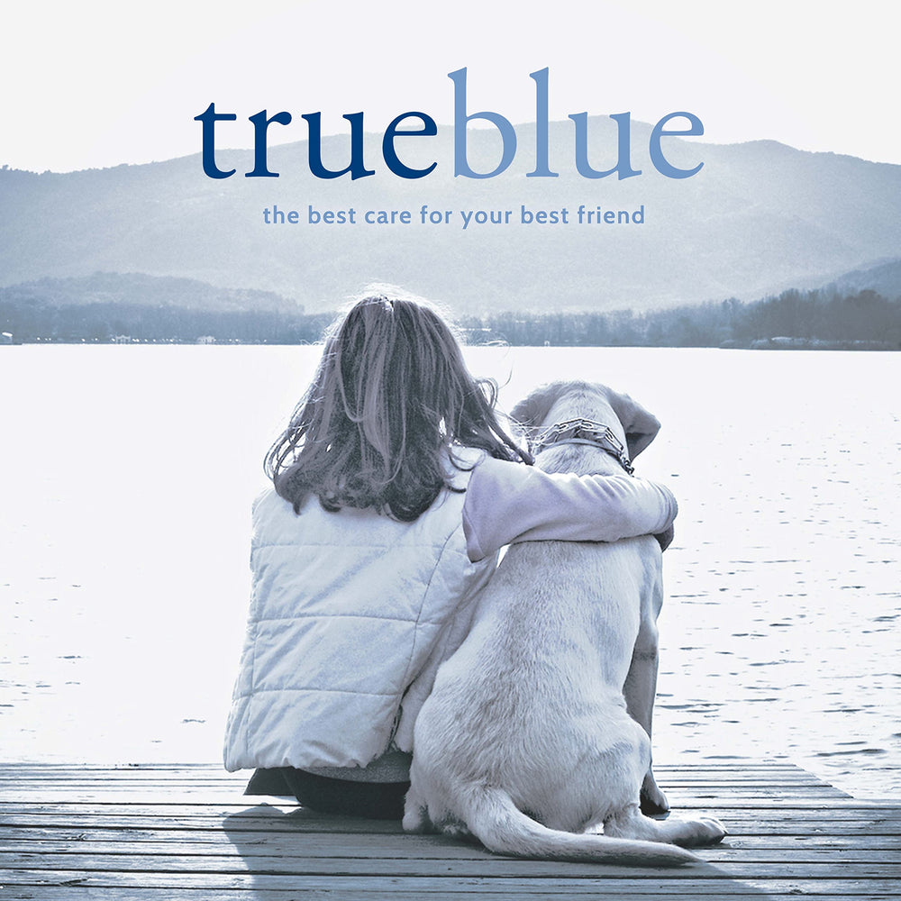 TrueBlue cruelty-free shampoo bottle marked Made in USA.
