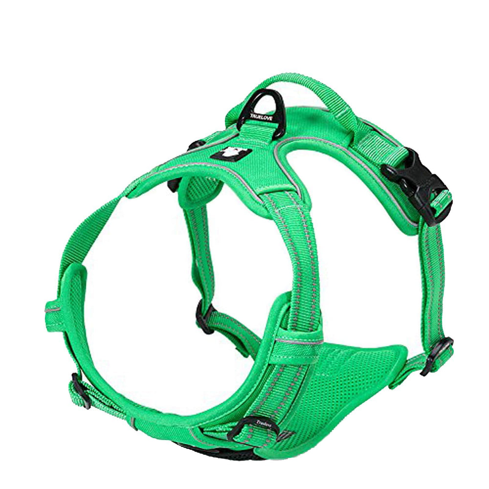 TRUE LOVE TLH5651 Grass Green front view showing padded chest for comfort.