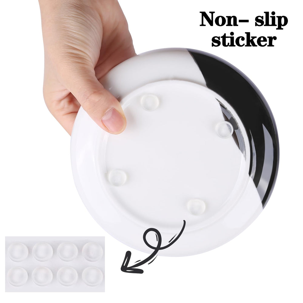TRUNDISAN bowls include anti-slip rubber stickers to prevent sliding.