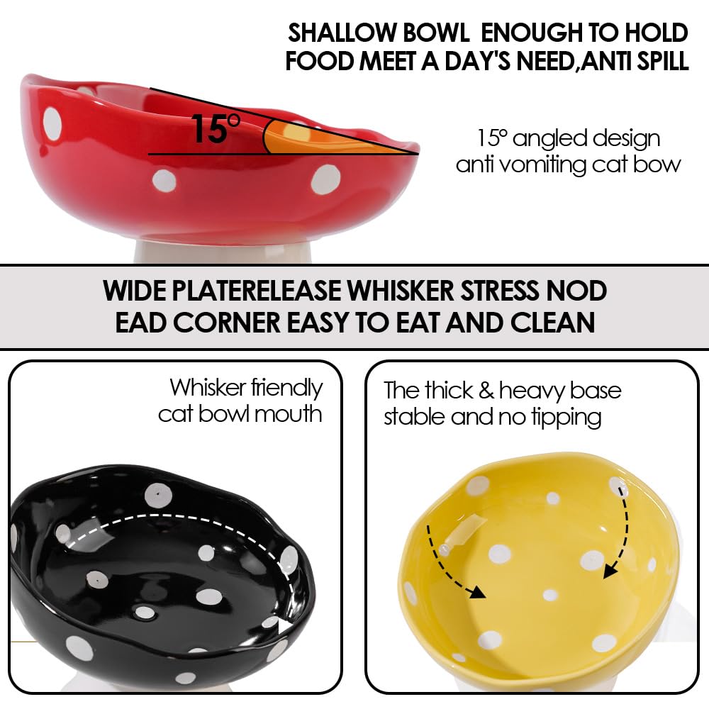 TRUNDISAN anti vomit cat bowl highlights reduced spills during meals.