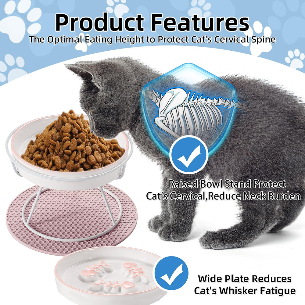 TRUNDISAN bowl with tilted design eases neck strain during meals.