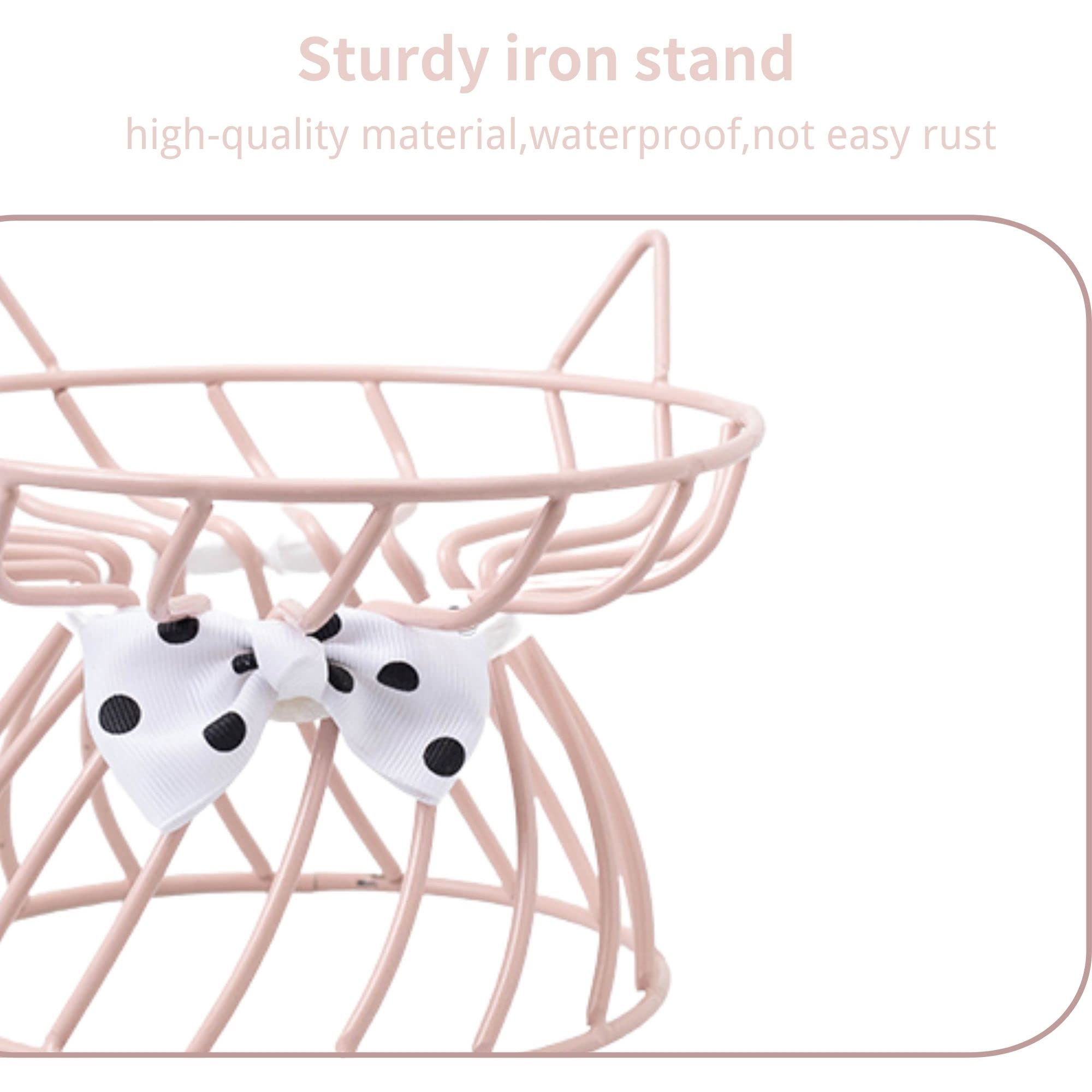 TRUNDISAN cat bowl no-spill raised lip improving cleanliness