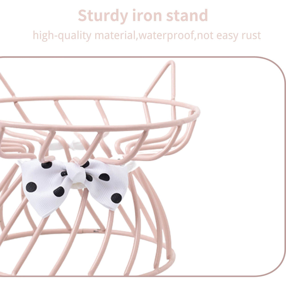 TRUNDISAN cat bowl no-spill raised lip improving cleanliness