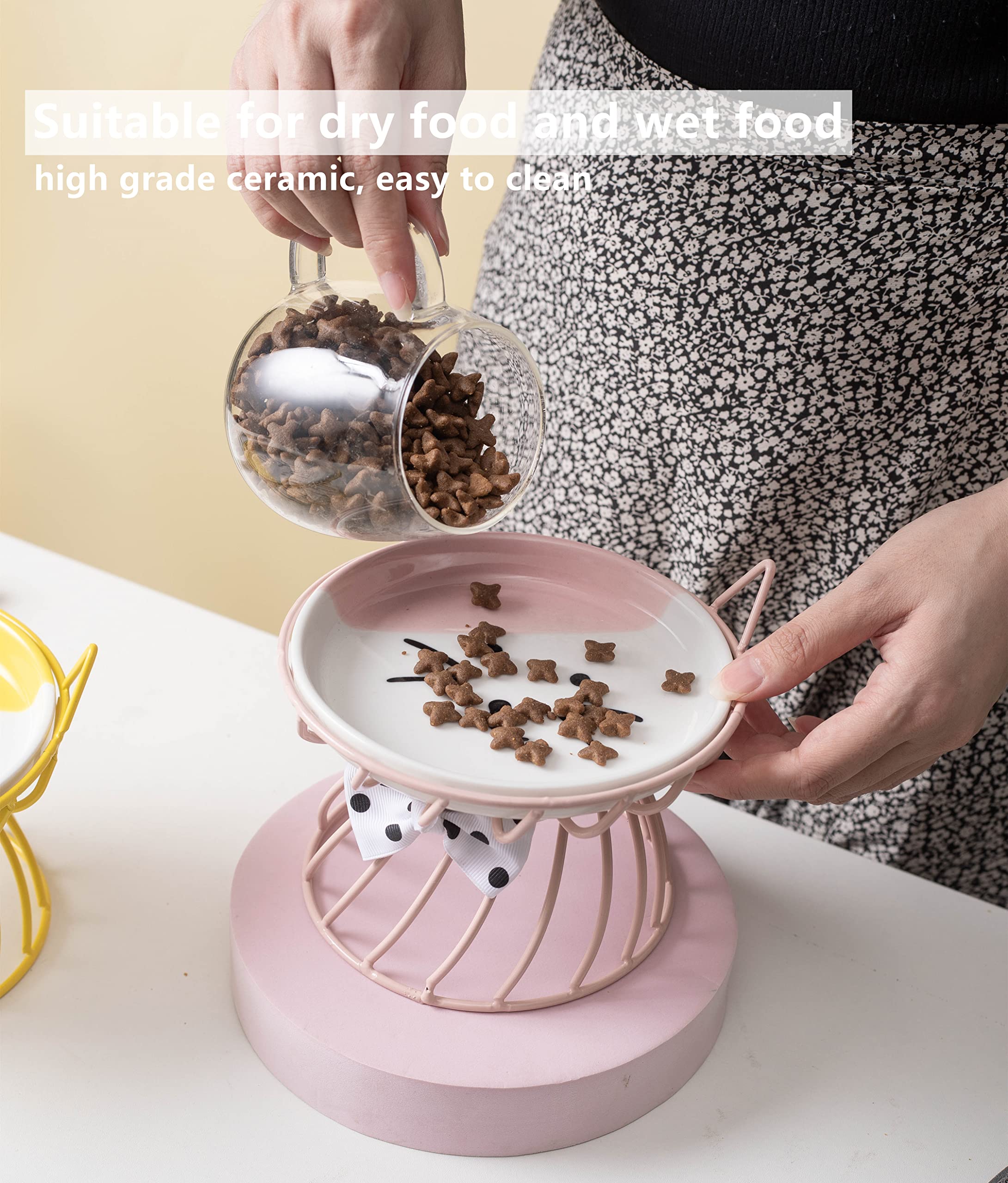 TRUNDISAN cat and small dog bowl on floor in home setting