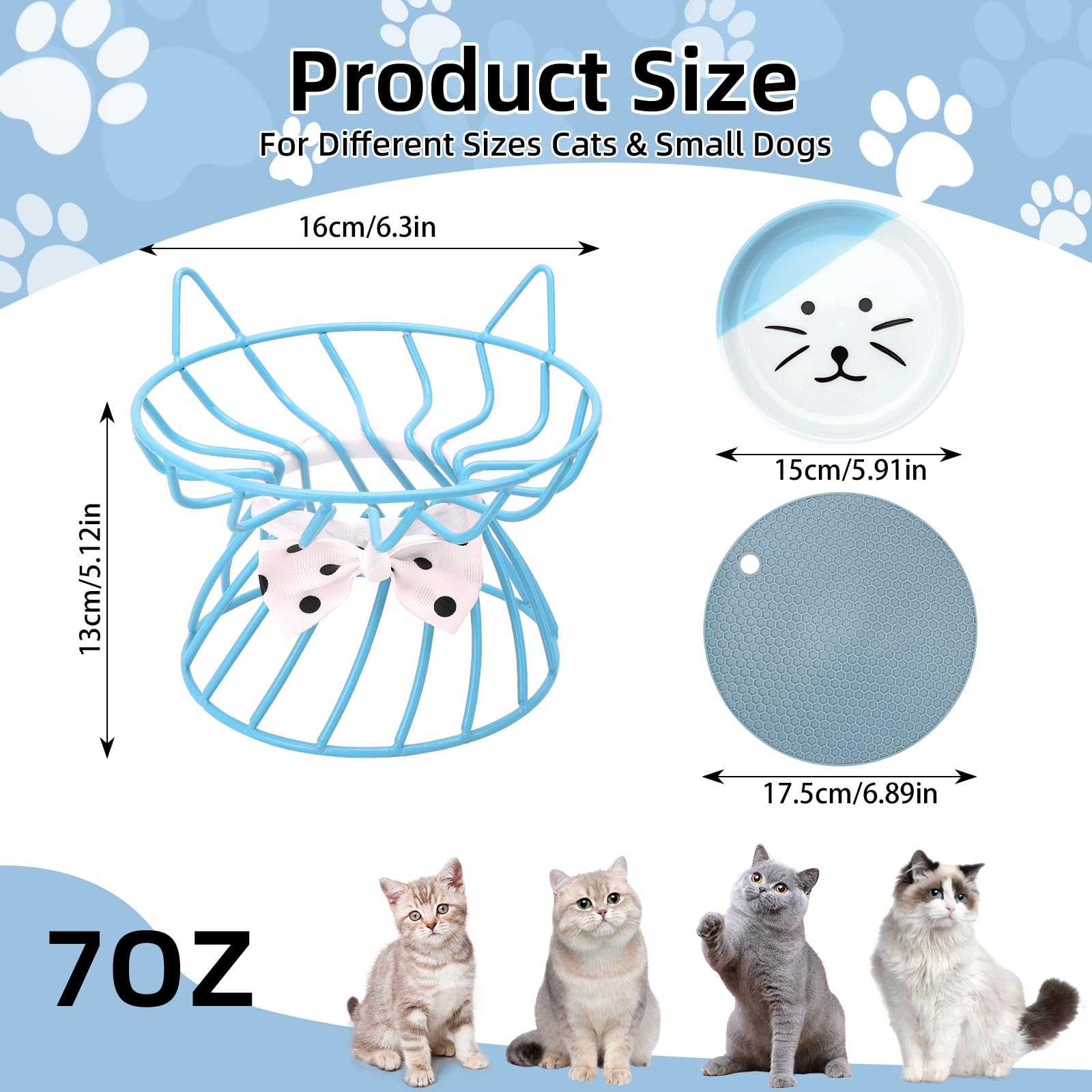TRUNDISAN elevated-feeder-stand offers a whisker-friendly setup for easy meals.