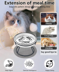 TRUNDISAN elevated puzzle feeder aids digestion by aligning posture.