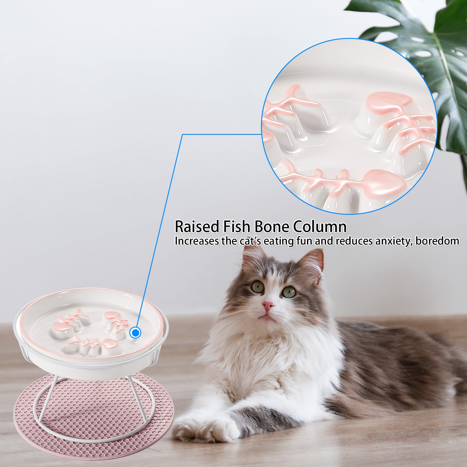 TRUNDISAN non-slip mat and base stabilizing the bowl during meals