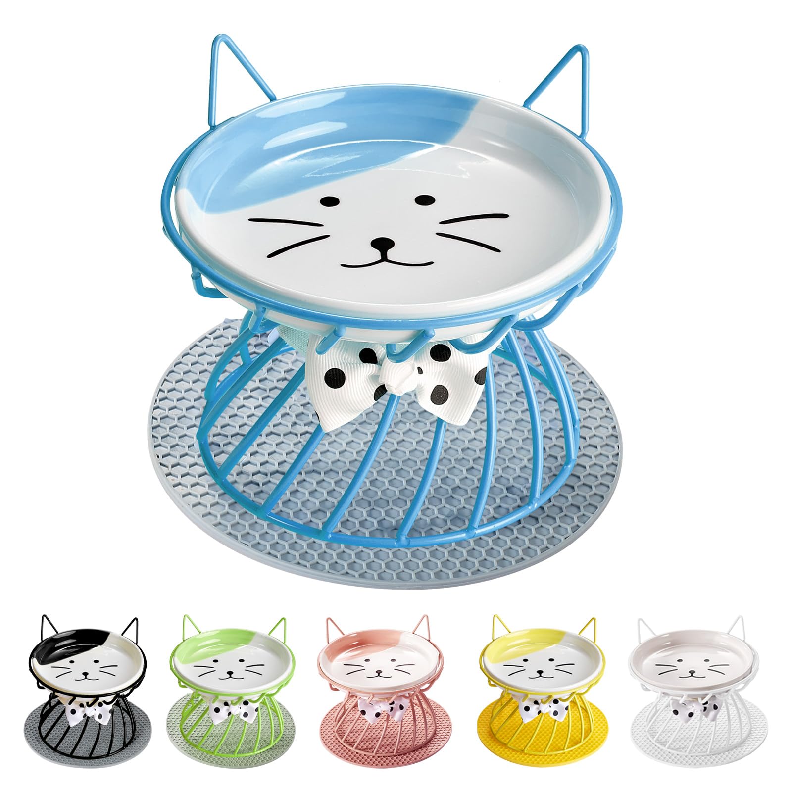 TRUNDISAN raised-cat-food-bowl-stand demonstrates elevated feeding for comfortable meals.