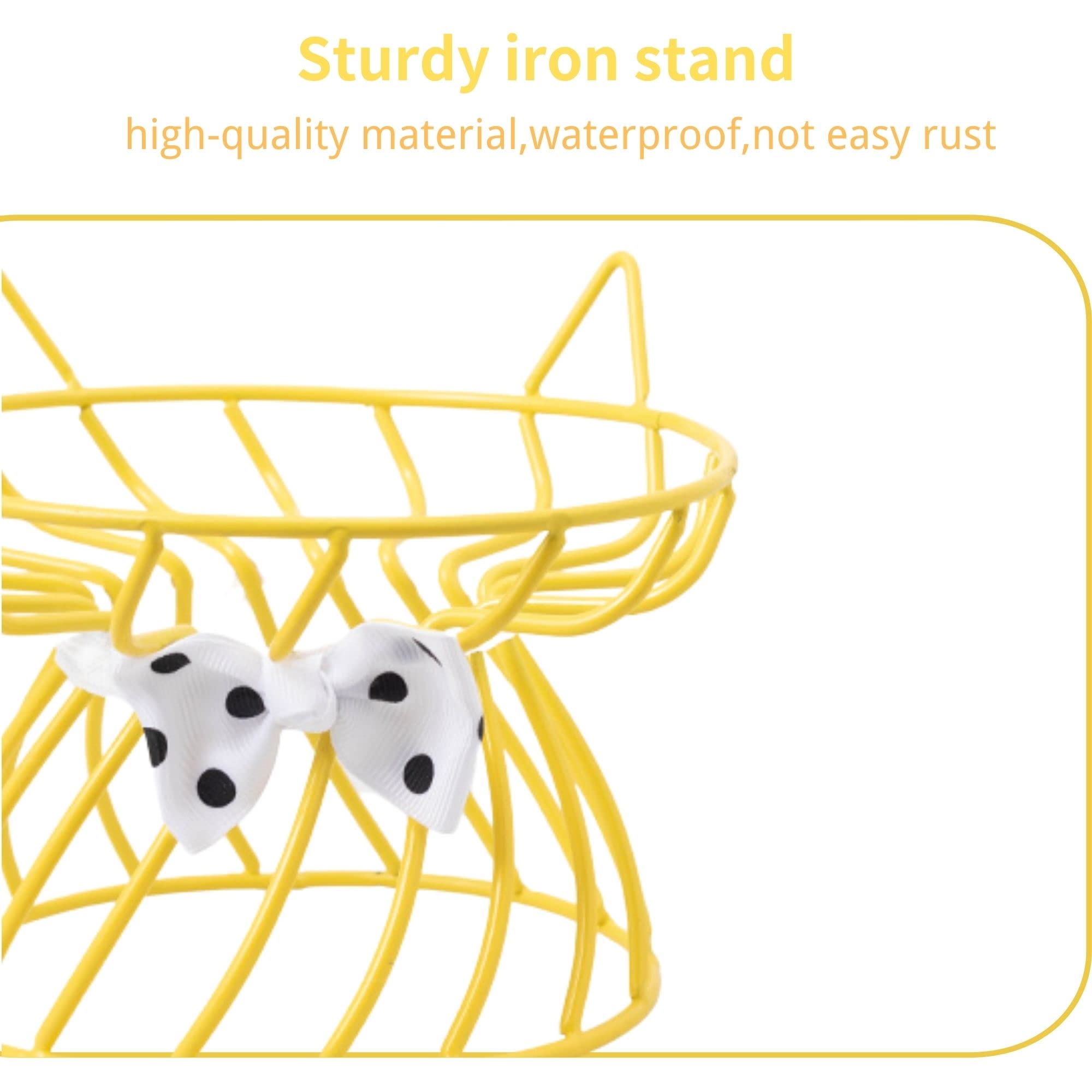 TRUNDISAN raised feeding stand for cats elevates meals for easy posture.