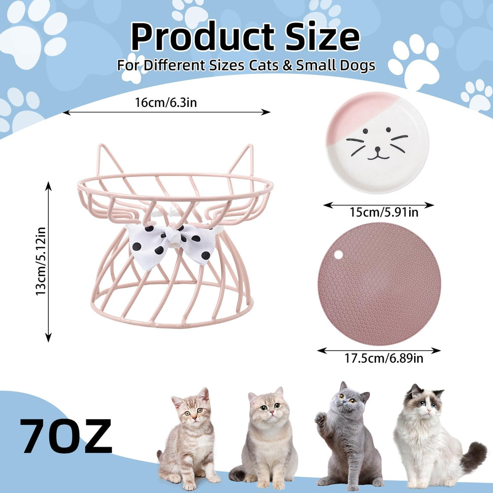 TRUNDISAN raised pet bowl tilted side view with angled surface