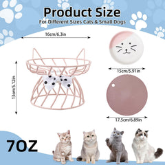 TRUNDISAN raised pet bowl tilted side view with angled surface