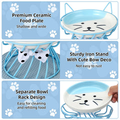 TRUNDISAN whisker-friendly bowls closeup emphasizes shallow edges for comfortable eating