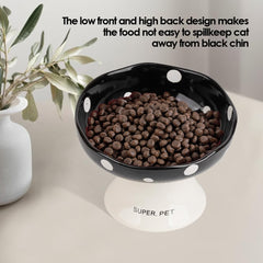 TRUNDISAN whisker-friendly cat dish designed to prevent edge contact.