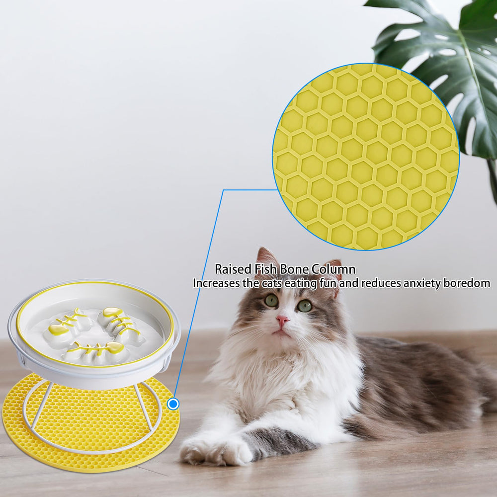 TRUNDISAN whisker-friendly wide bowl minimizes whisker fatigue during meals