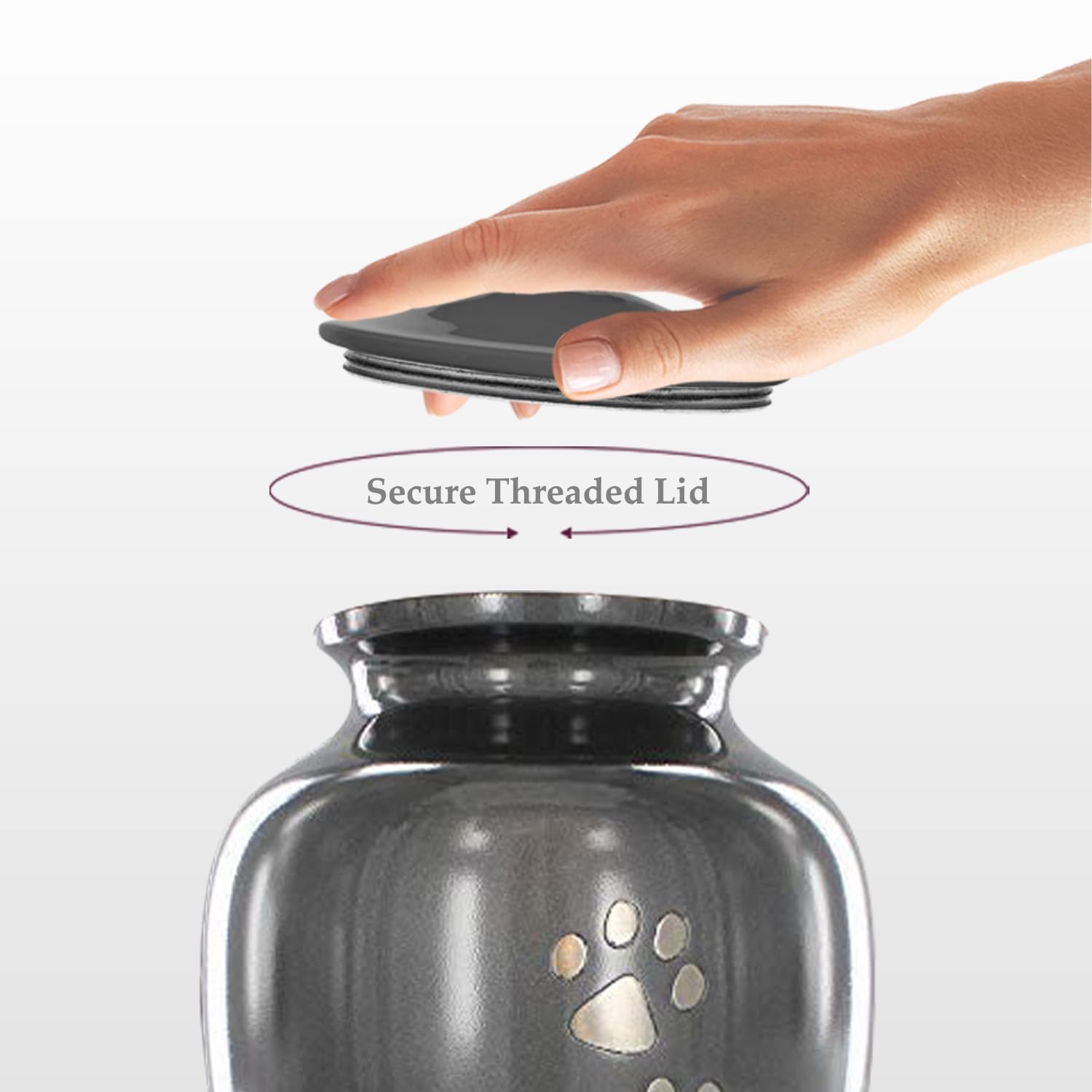 Trupoint Memorials large pet urn aluminum durability highlights long-lasting memory