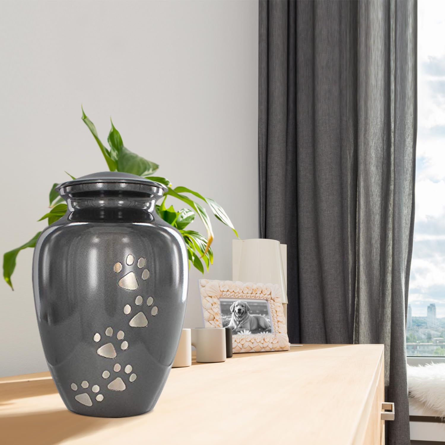 Trupoint Memorials pet urn velvet bag included for thoughtful memorial packaging
