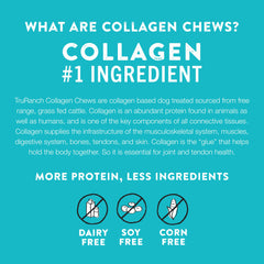TRURANCH Collagen Bones Bully long-lasting chew close-up demonstrates joint-support-friendly chew