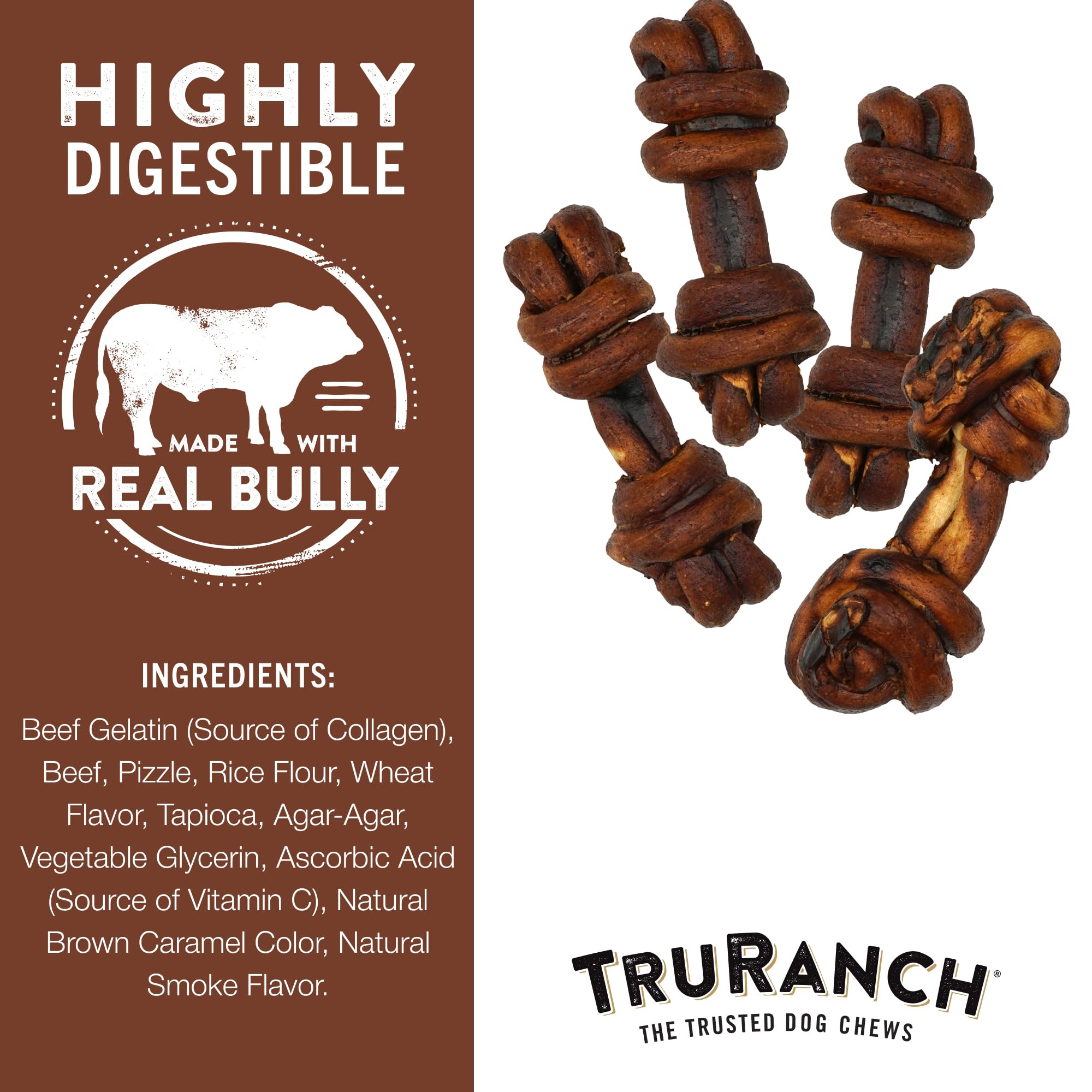 TRURANCH Collagen Bones Bully skin-and-coat health close-up suggests glossy fur