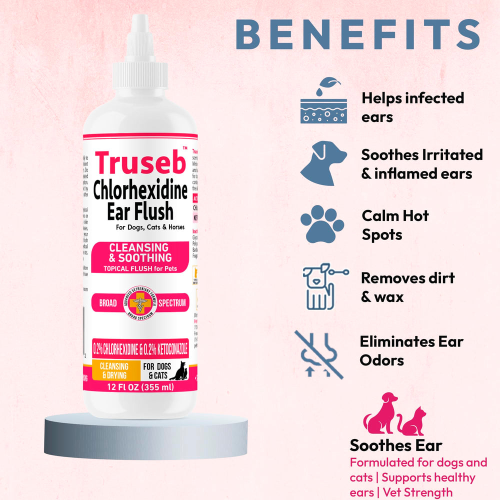 Truseb ear wash with aloe vera for gentle ear care