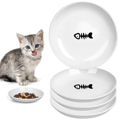 TRUVIC fishbone-design cat bowls add charm and simplify mealtime