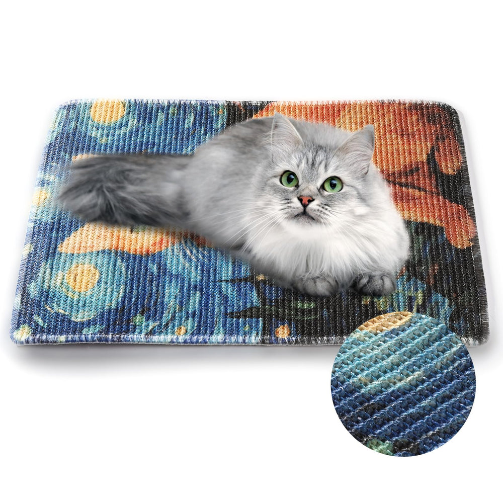 Truvito ginger cat under the stars design supports calm lounging
