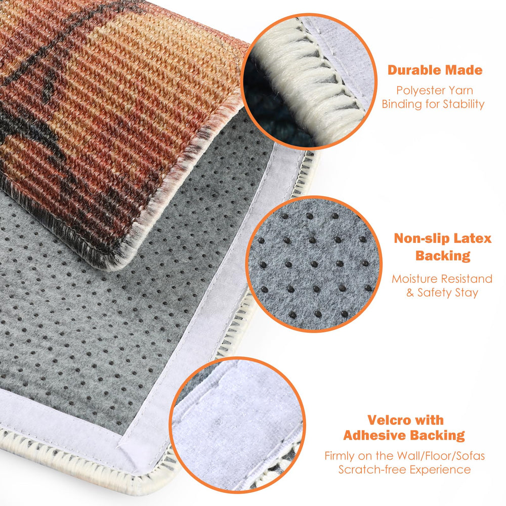 Truvito anti-slip backing keeps mat stable during use