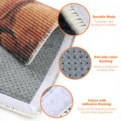 Truvito anti-slip backing keeps mat stable during use