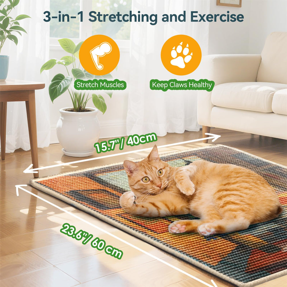Truvito cat-friendly texture inviting sisal surface for daily play