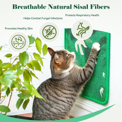Truvito sisal scratcher mat closeup weave emphasizes sturdy fibers