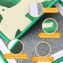 Truvito sisal scratcher mat wall mount shows versatile placement for claws
