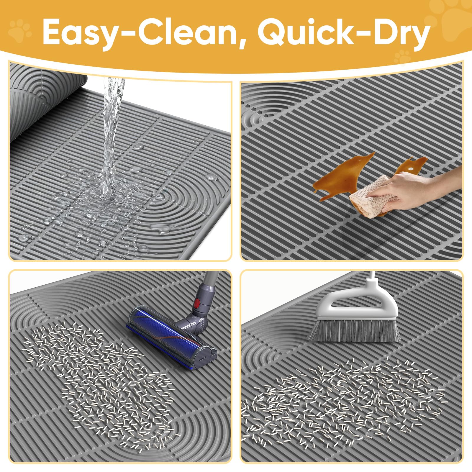 TRZZ litter trapper keeps floors cleaner for busy homes.