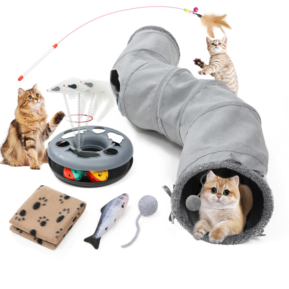 TSEB4TEP cat tunnel exterior view shows sturdy construction for durable indoor play.