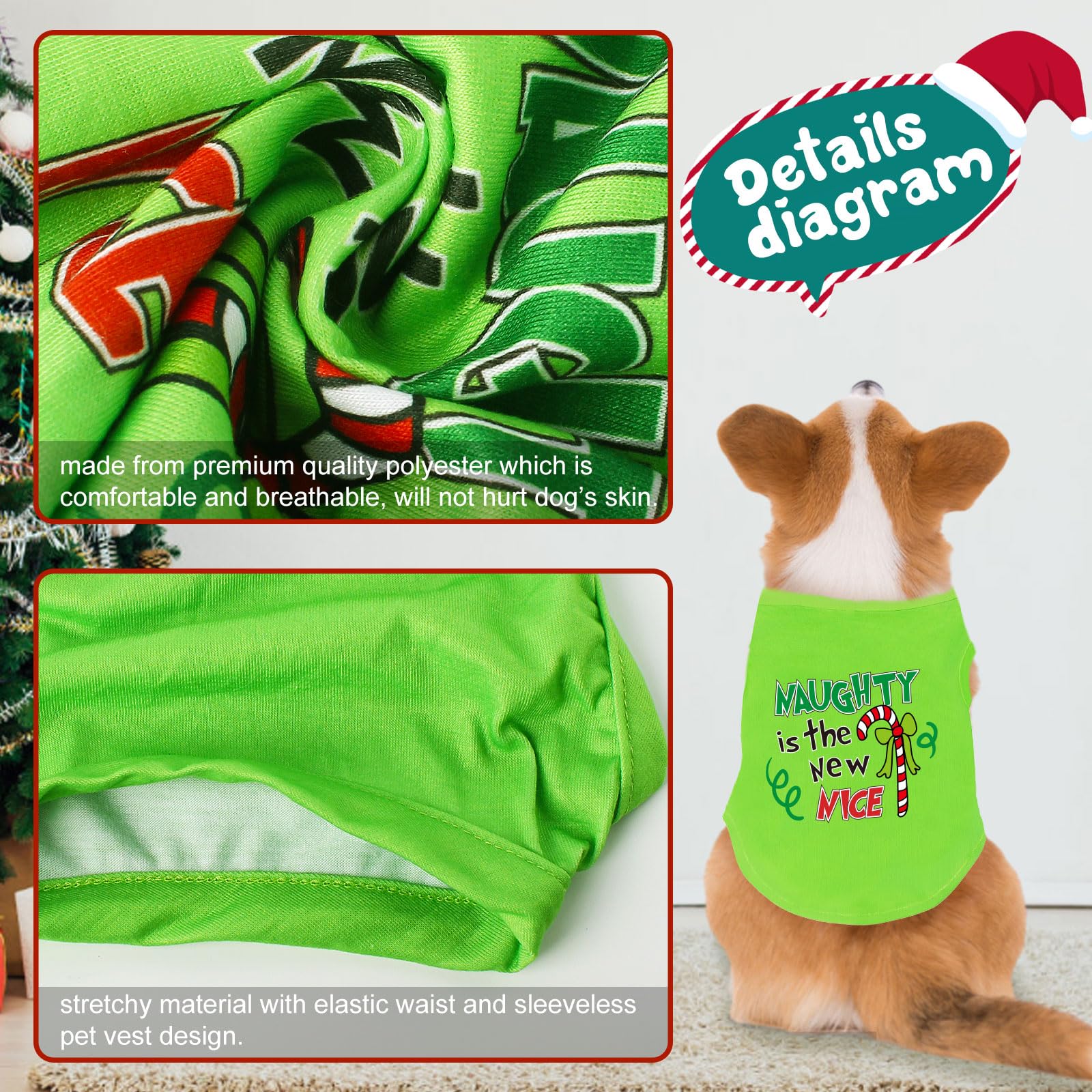 Tsorode pet costume close-up, soft stretchy material for comfortable wear