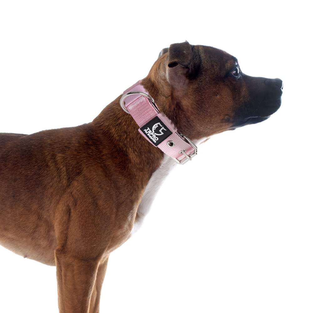 tspro durable nylon collar withstands rugged hikes and daily use.