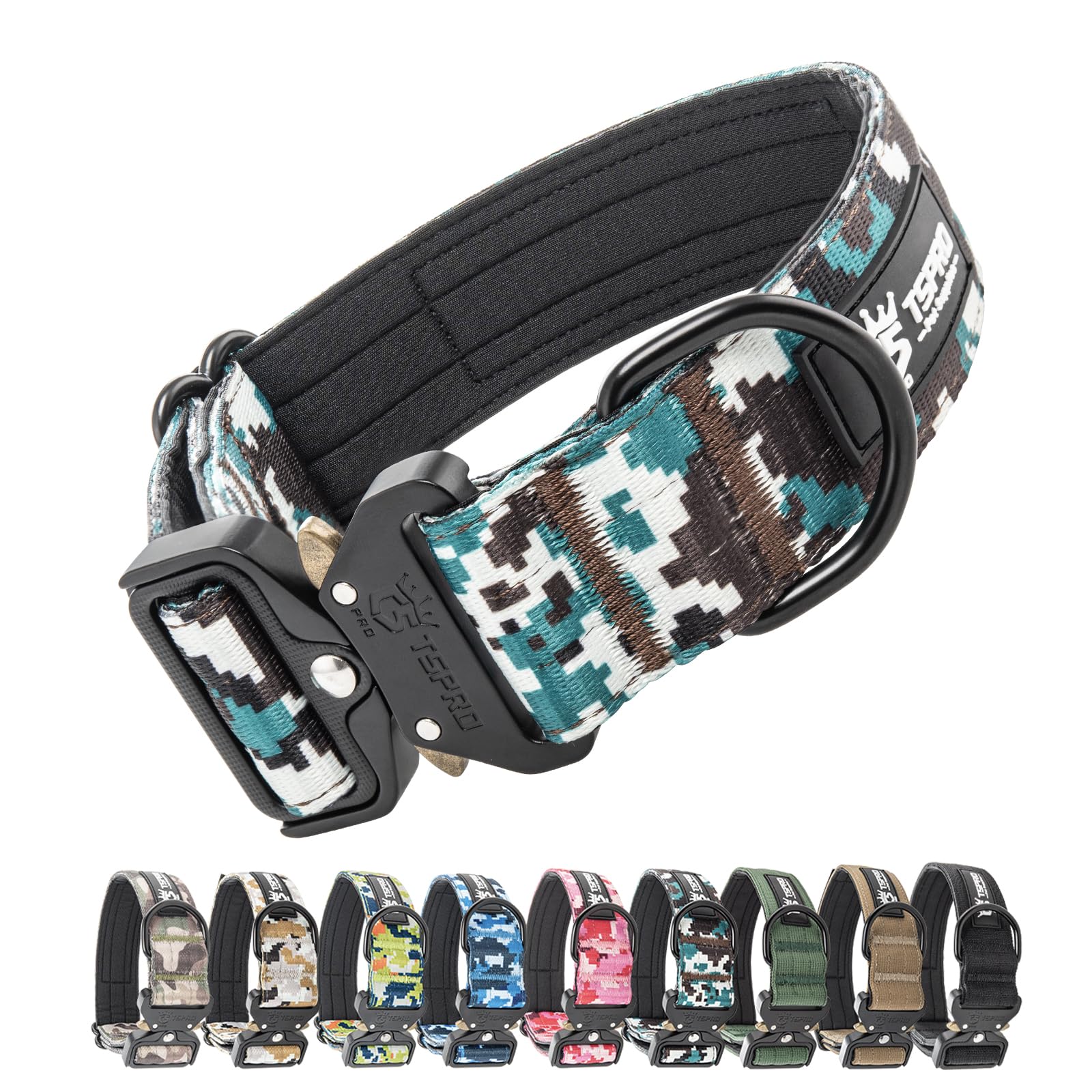 TSPRO Premium Dog Collar buckle closeup enables quick on/off during outdoor walks