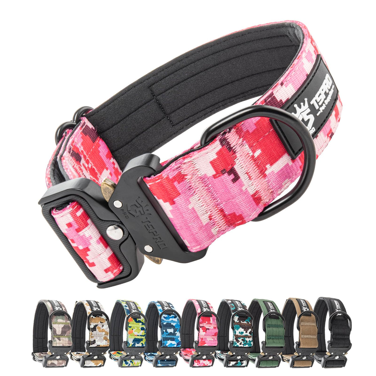 TSPRO Premium Dog Collar with patch buckle for secure daily walks