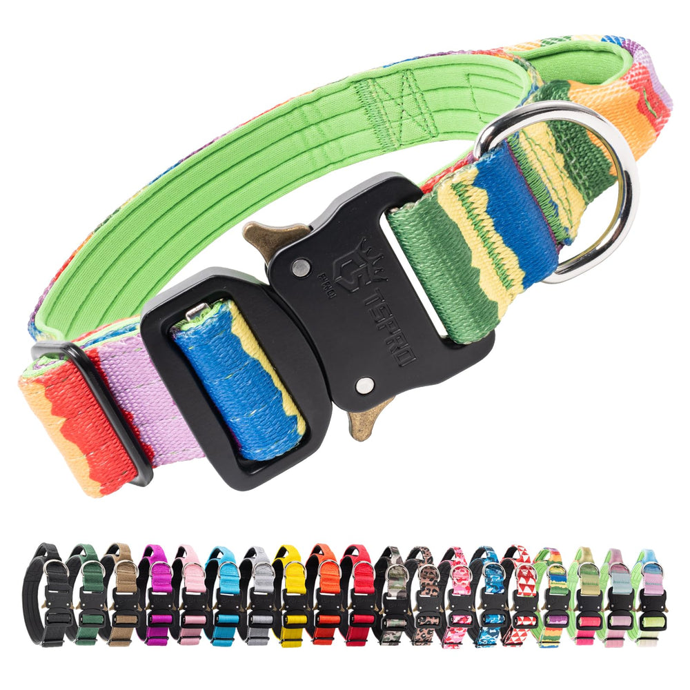 TSPRO premium dog collar with handle closeup for secure control on walks